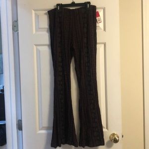 Stretchy bell bottom pants